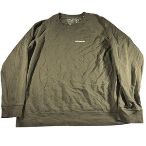 Patagonia Mens P-6 Logo Crewneck Pullover Long Sleeve Size XL Organic Cotton